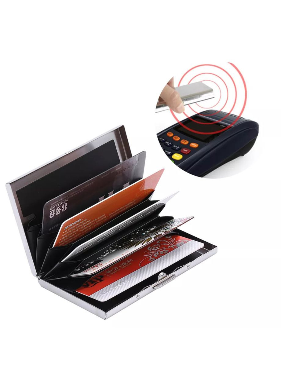 Универсальная металлическая визитница-картхолдер «Metal Case» для карт, визиток China (366874676)