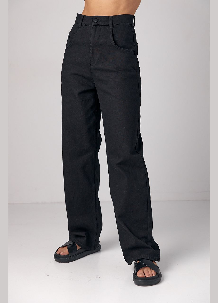 Широкі джинси з завищеною талією 24015 Lurex - (292252850)