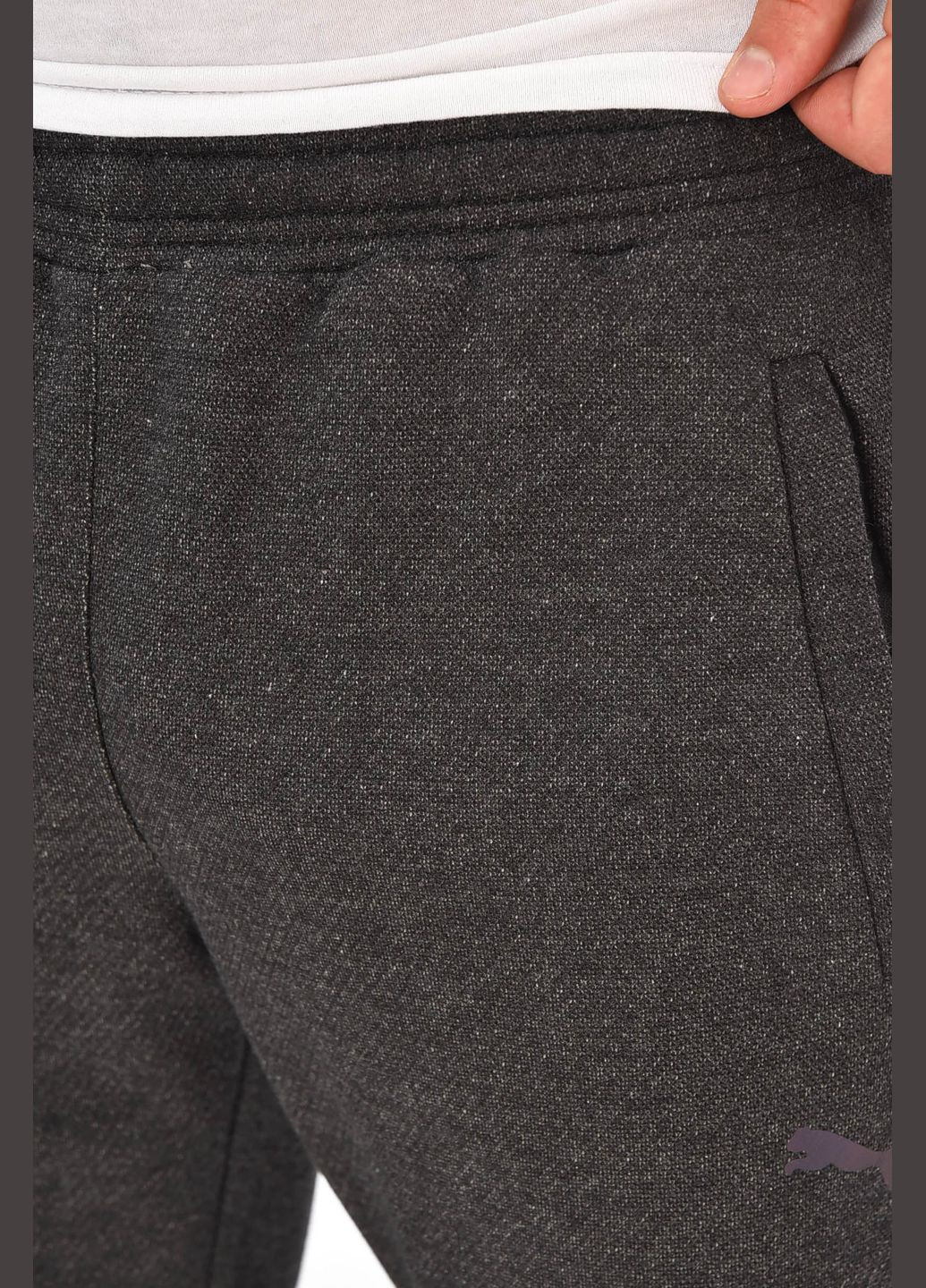 Шорти чоловічі однотонні темно-сірого кольору Let's Shop (340052471)