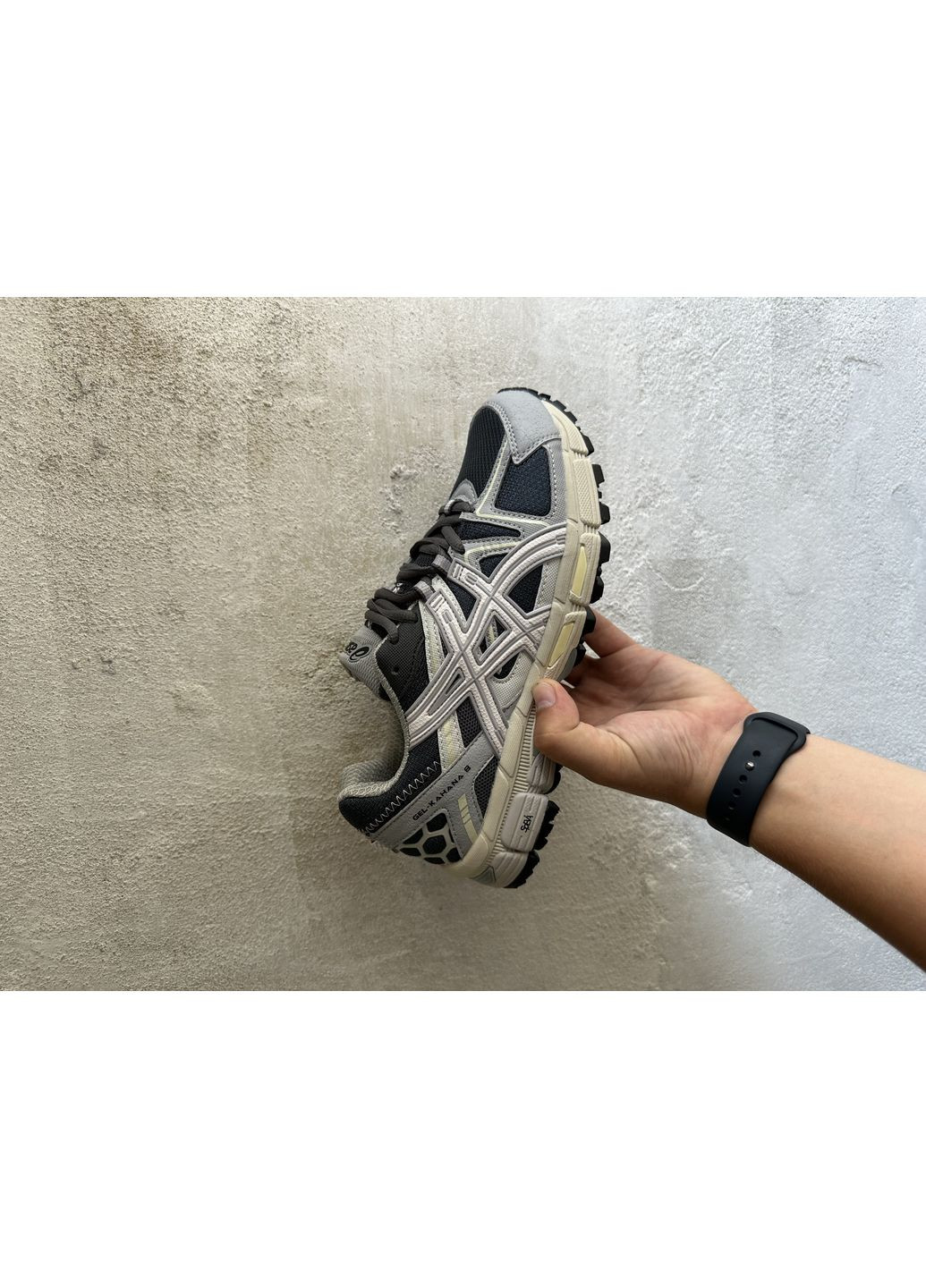 Серые демисезонные кроссовки мужские asics gel-kahana 8 grey ii асикс гель кахано No Brand