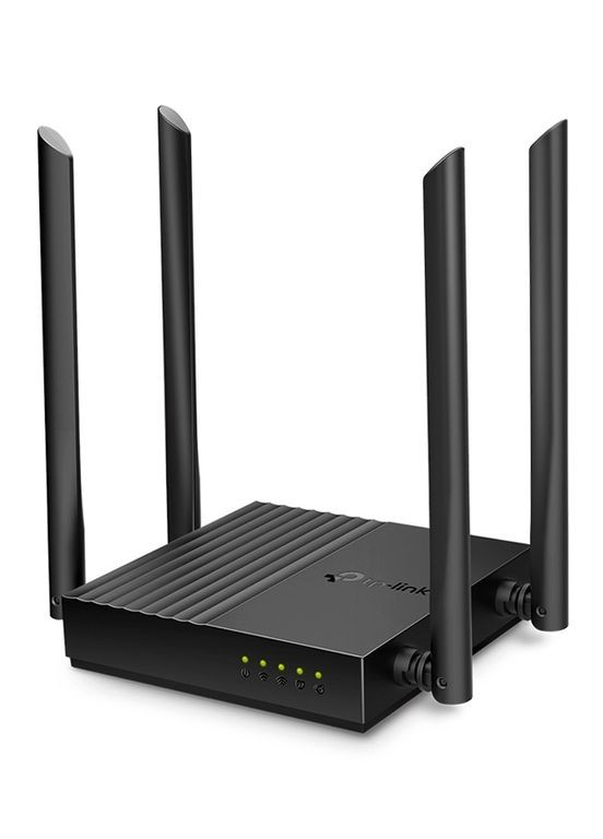 Роутер Archer A64, Black, Wi-Fi 5, до 1267 Mb/s, 2.4/5GHz, 4 LAN 10/100/1000 Mb/s, RJ45 10/100/1000Mb/s, 4 зовнішні антени TP-Link (317171681)