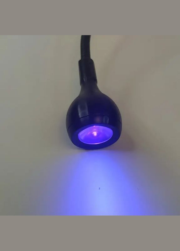 Лампа UV для сушки гель лака, гелевых типс с USB-разъемом (настольная, гибкая, с прищепкой) черная, 5 Вт No Brand (313931034)