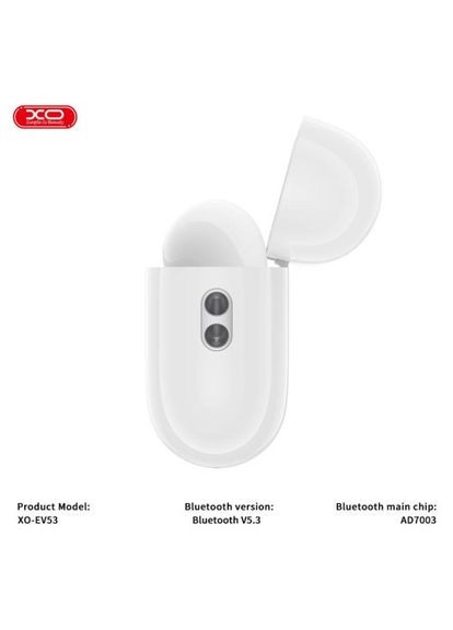 Наушники беспроводные EV53 V Full-Featuкрасный ANC Noise Canceling Headphones with Buzzer белые XO (370613758)