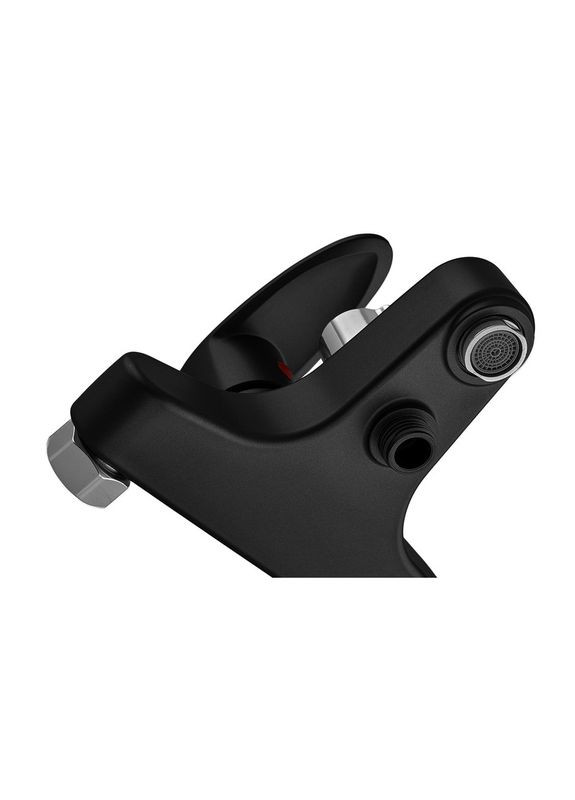 Смеситель для ванны CEZAR-009 EURO SET Matte black, со шлангом, лейкой и кронштейном (PM0693) PLAMIX (332054363)