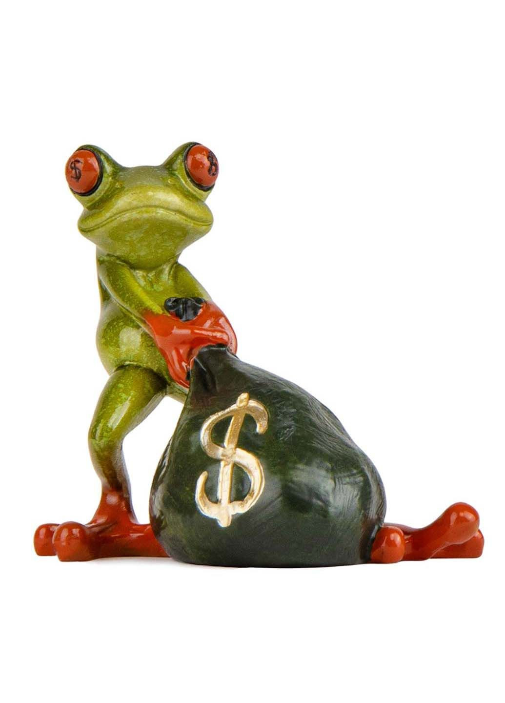 Декоративная фигурка Жабка с мешком денег 10х12х6 см Lefard (278082292)