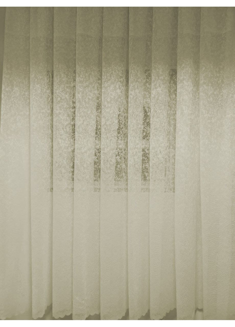 Тюль Мармур Жакардова молоко 300х240 No Brand (353829811)