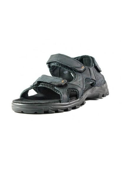 мужские кожанные сандалии (31.5 см) черные (1259) Restime