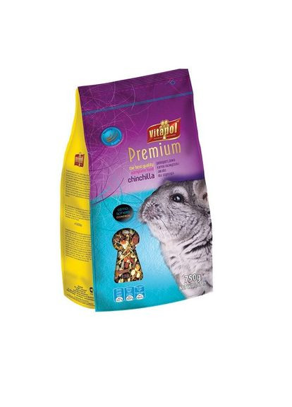 Корм Premium Полнорационный, премиум, для шиншилл, мягкая упаковка, 750 г (*) Vitapol (306855432)