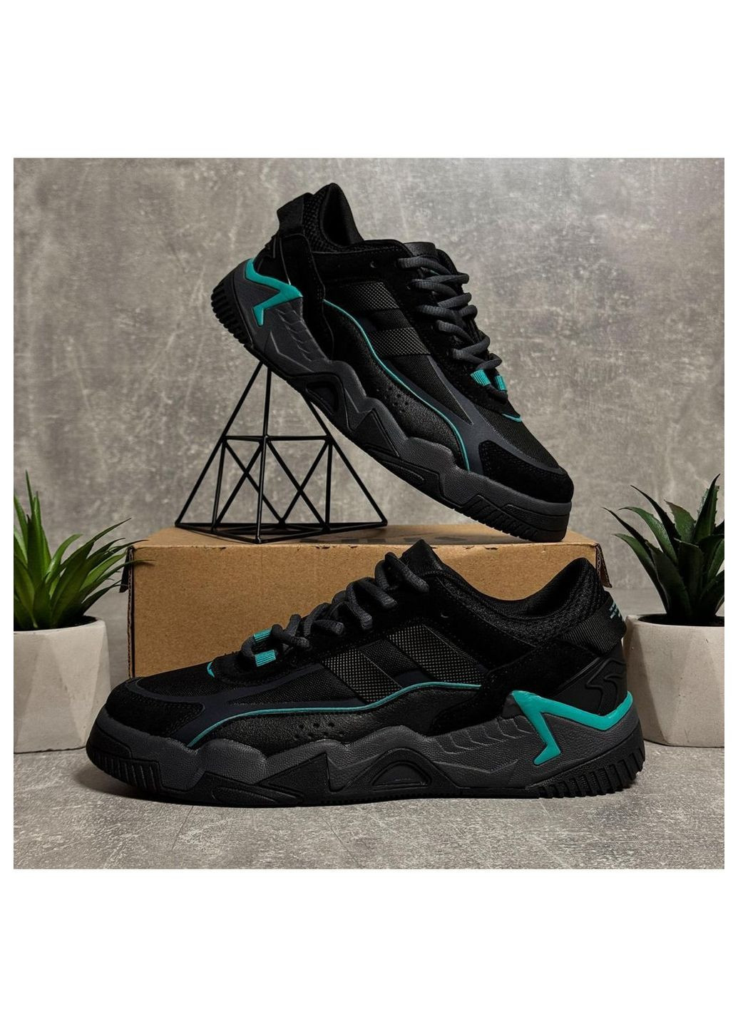 Чорні Осінні кросівки чоловічі Stilli Niteball