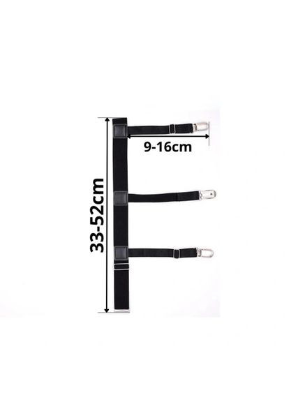 Підтяжки для фіксації сорочки Чорні (0026) No Brand (351366397)