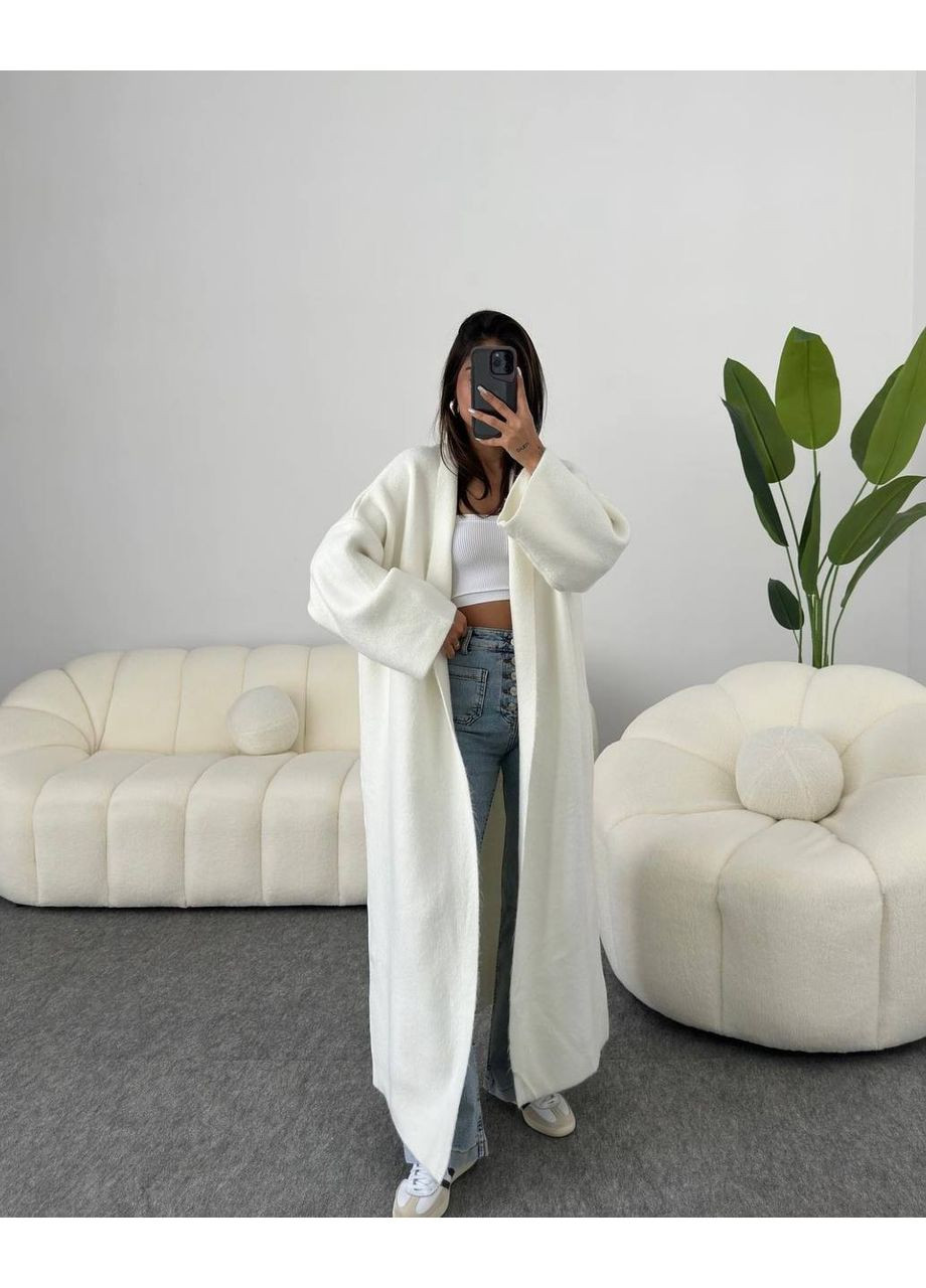 Молочный демисезонный кардиган No Brand