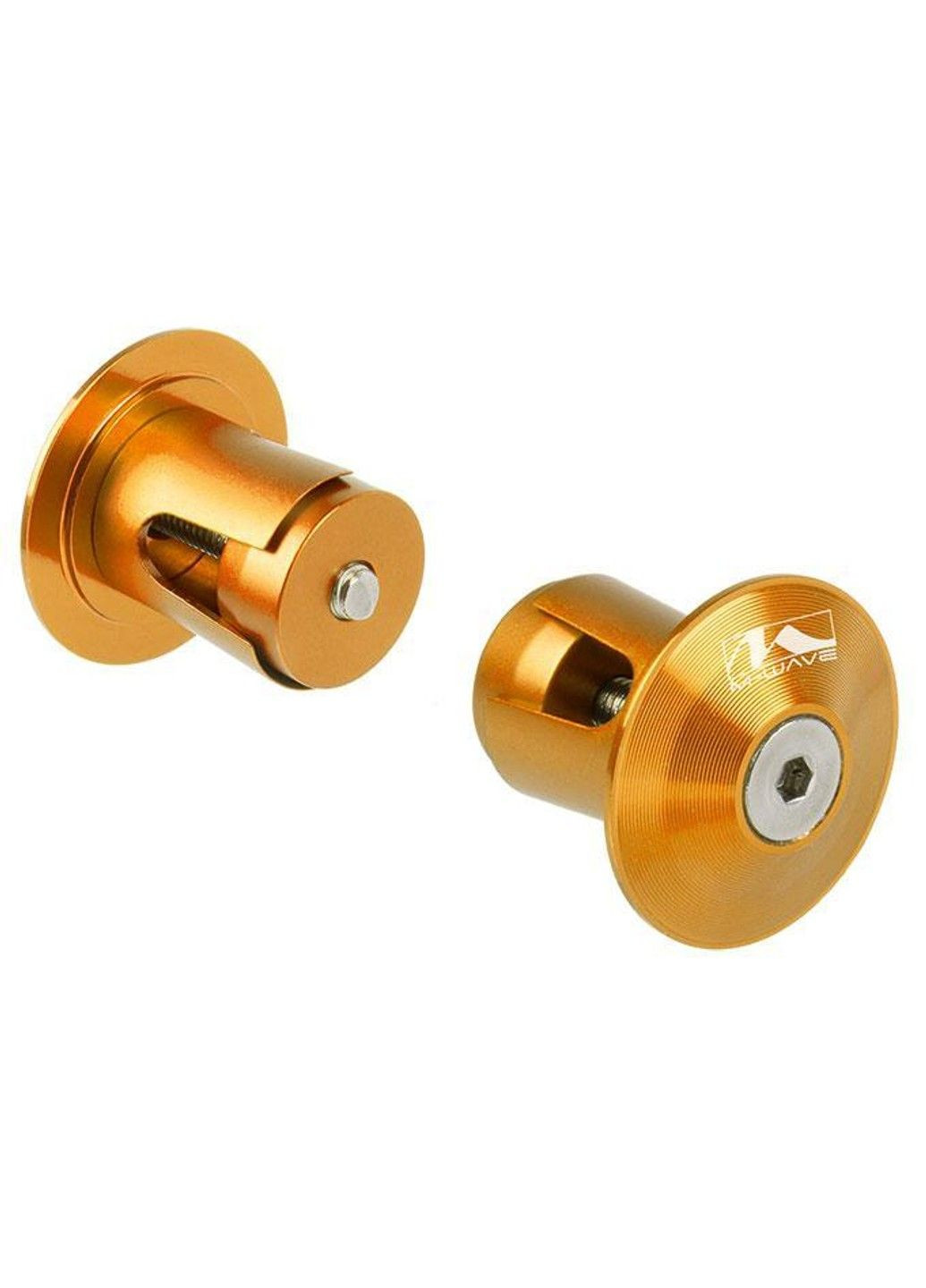 Заглушки в кермо Alu золотистий M-Wave (356453429)