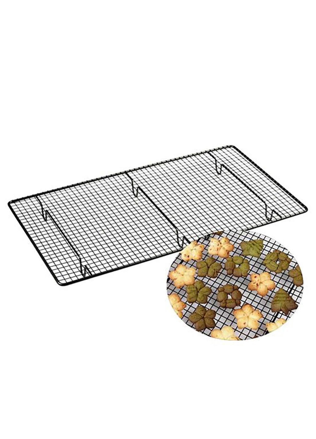 Решітка кондитерська для охолодження, сушіння, глазурування десертів та випічки сітка для гриля 46х26х3 см Kitchen Master (332670614)