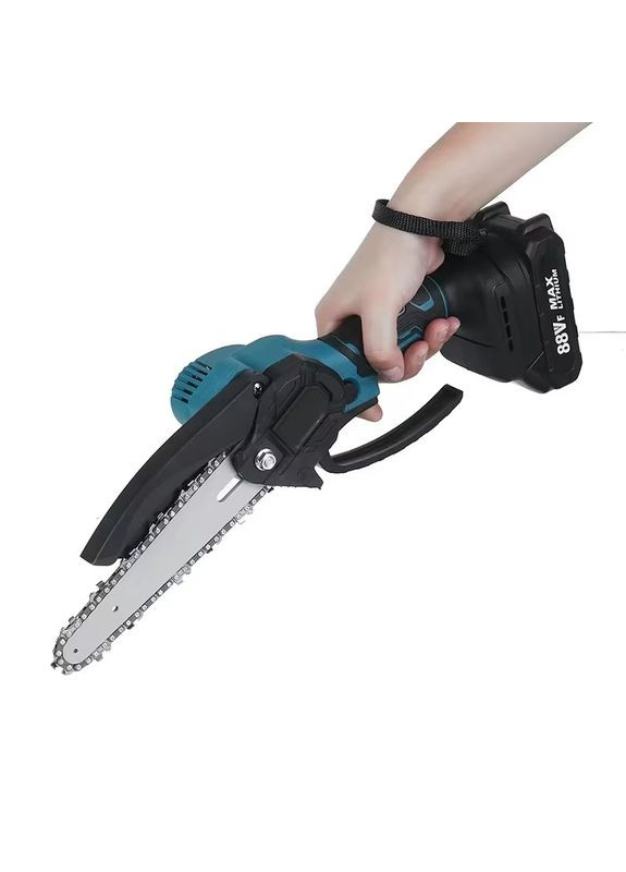 Акумуляторна міні-пила 6 дюймів ланцюгова пила для обрізки дерев гілкоріз для саду з 2 акумуляторами і кейсом (KS372) No Brand (361385284)