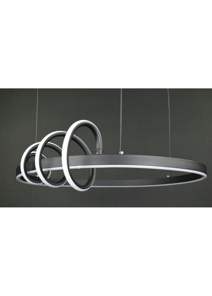 Люстра світлодіодна підвісна LED світильник для квартири на стелю ледве 27231 Чорний 20-170х60х60 см. Sunnysky (324395845)