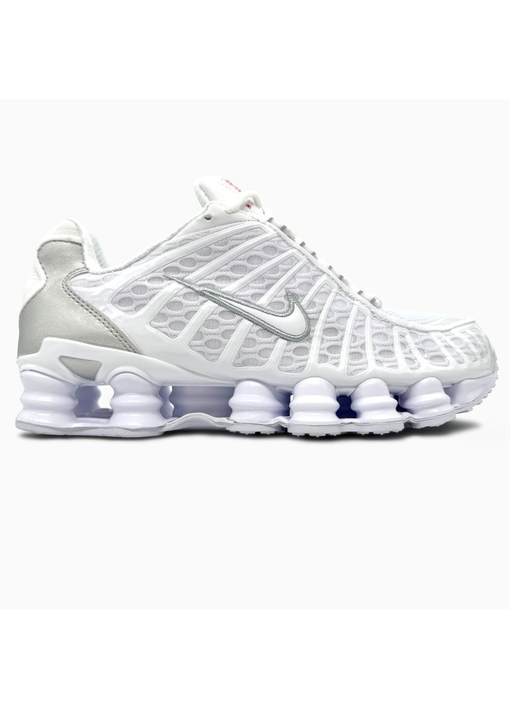 КРОСІВКИ ЖІНОЧІ NIKE SHOX TL WHITE / SILVER НАЙК ШОКС ТЛ No Brand білі демісезони (367175936)