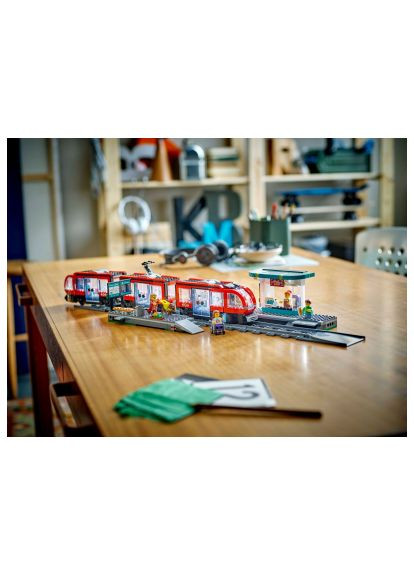 Конструктор (60423) Lego City Трамвай і вокзал у центрі міста 811 деталей (366696225)