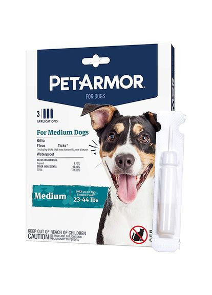 Medium ПЕТАРМОР капли от блох, клещей, вшей для собак 10-20кг, 1.34мл, 3 шт./уп, цена за 1 пипетку (2100058435019) PetArmor (352196291)