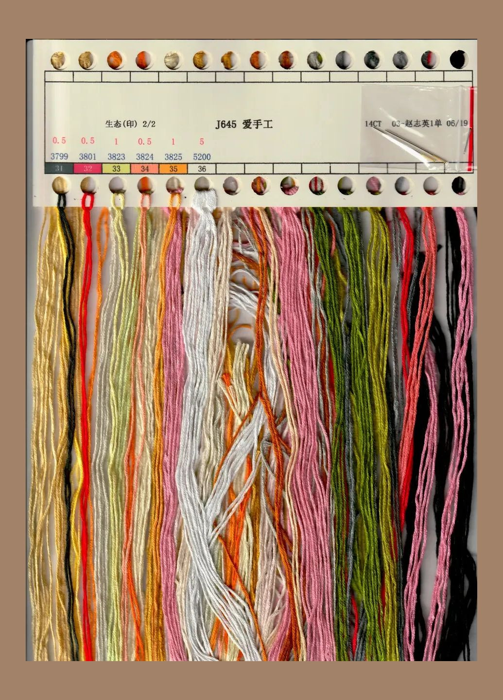 Набор для вышивания по нанесённой на канву схеме "Love Handmade". AIDA 14CT printed 41*42 см Joy Sunday (313614523)