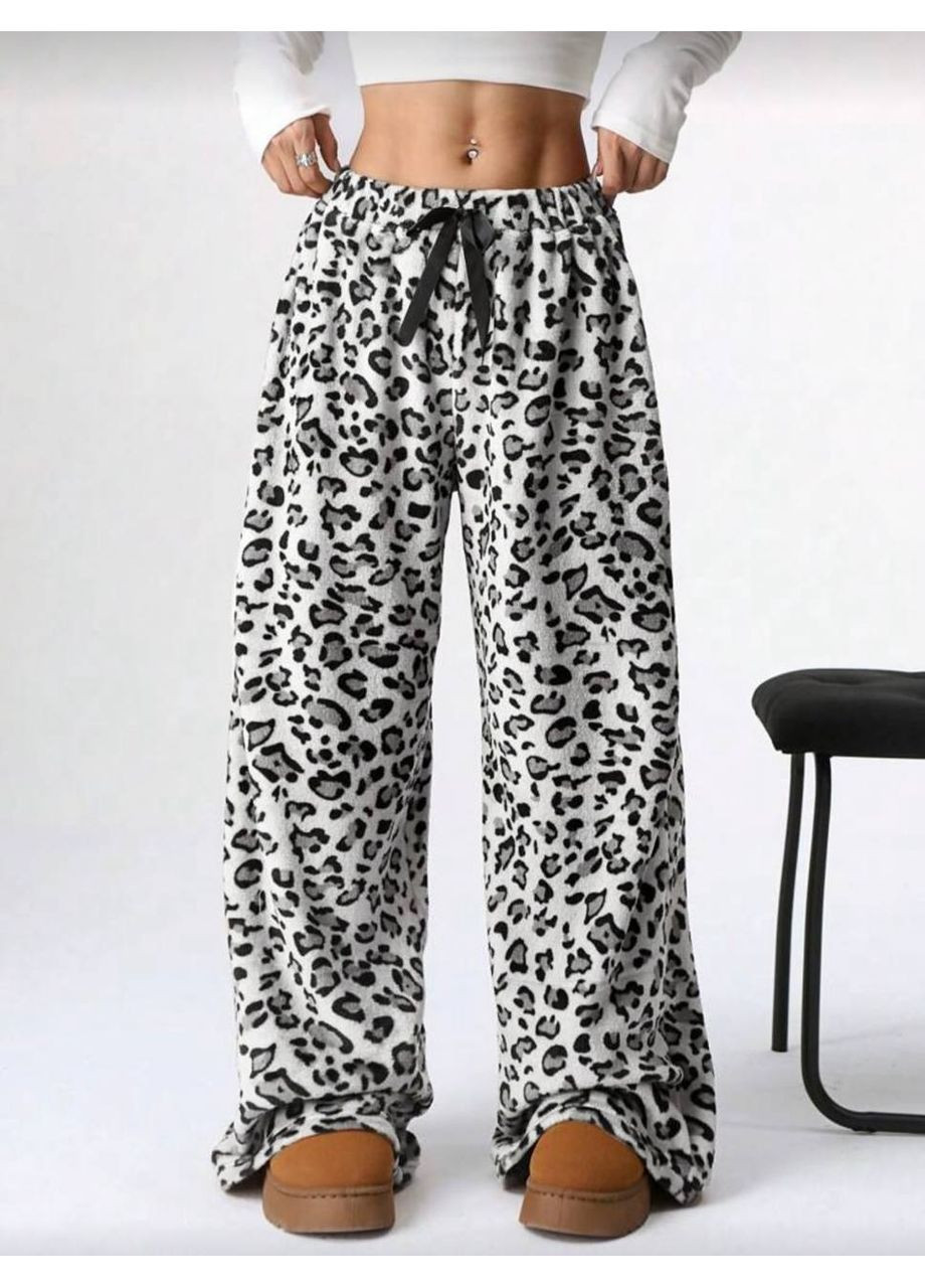 Теплые зимние брюки 2 в 1 с фиксаторами в леопардовый принт Nositi 7173-14-300 (370547584)