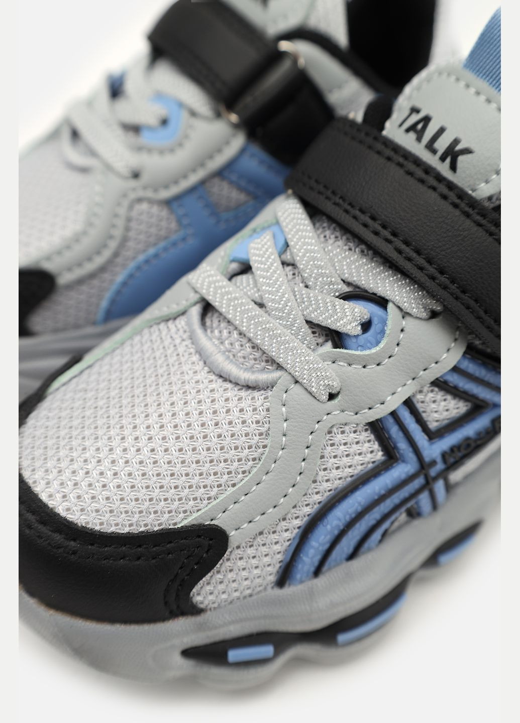 Комбіновані Осінні кросівки на пласкій підошві для хлопчика колір чорно-сірий cb-00272876 Kimboo