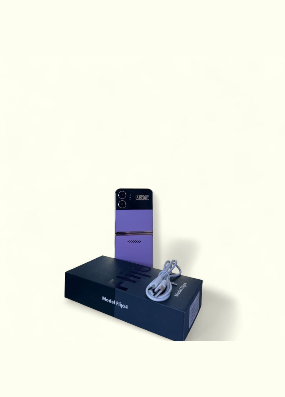 Кнопочный мобильный телефон раскладушка AIEK Flilo 4 на 4 сим карты Phiolet Home (330144160)