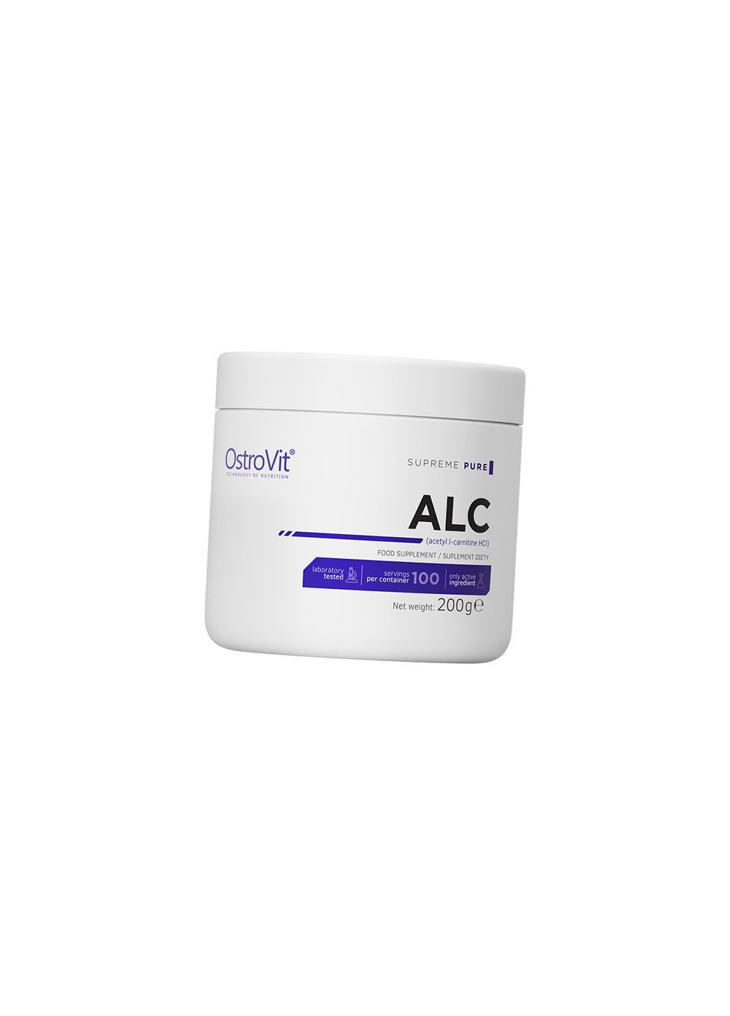 Ацетил L Карнитин гидрохлорид, Acetyl Lcarnitine HCL, 200г Без вкуса (72250010) Ostrovit (293257420)
