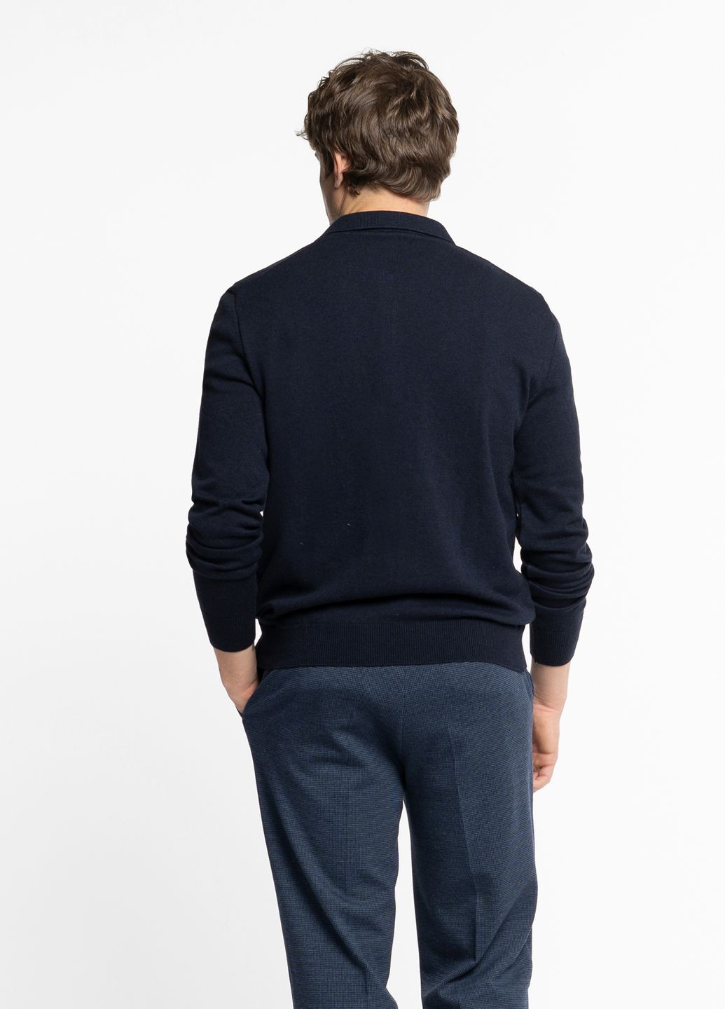 Синий зимний свитер мужской синий Arber