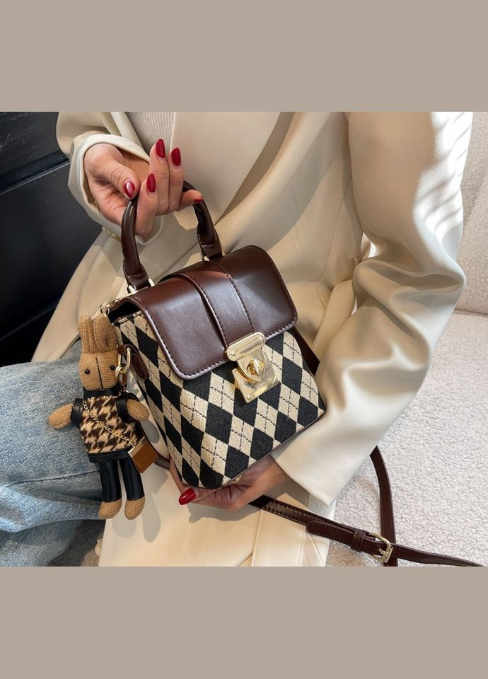 Детская мини сумочка с брелоком Ромб (1082ДКр) No Brand сумка (347628837)