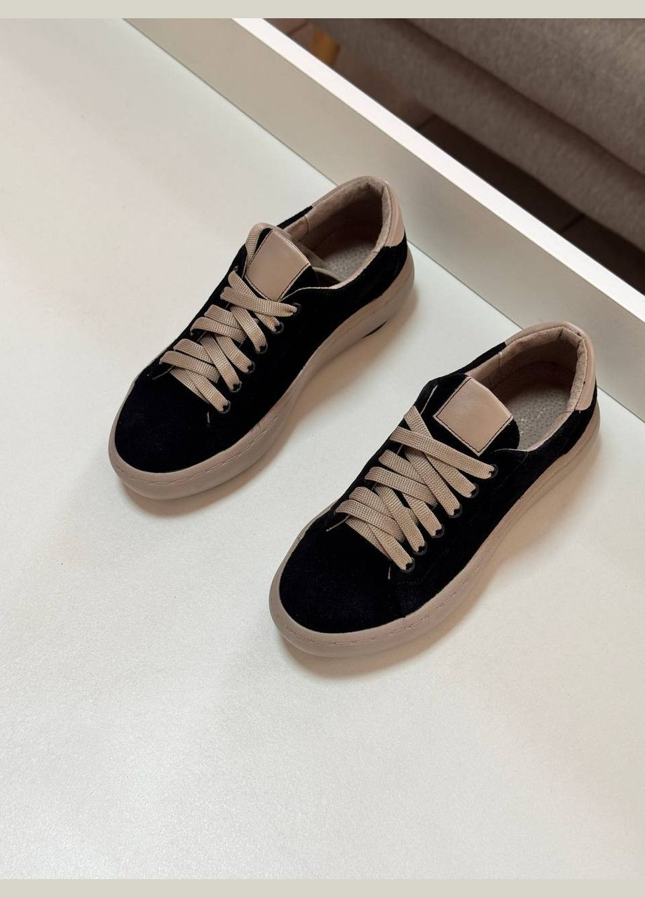 Черные женские кеды Prellesta