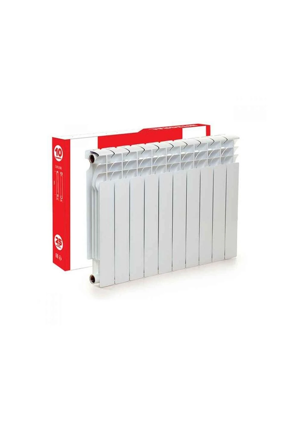Радиатор 10 секций Биметалл 80 Bimetal-500L ТМ INTEGRAL No Brand (387466778)
