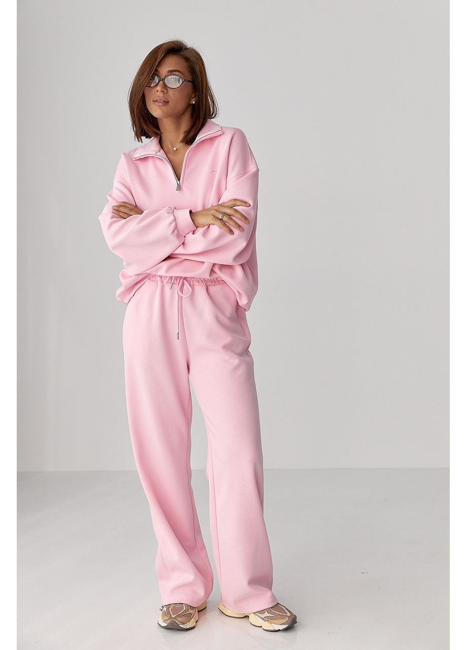 Однотонный спортивный костюм с надписью - баклажан цвет Lurex (361056698)