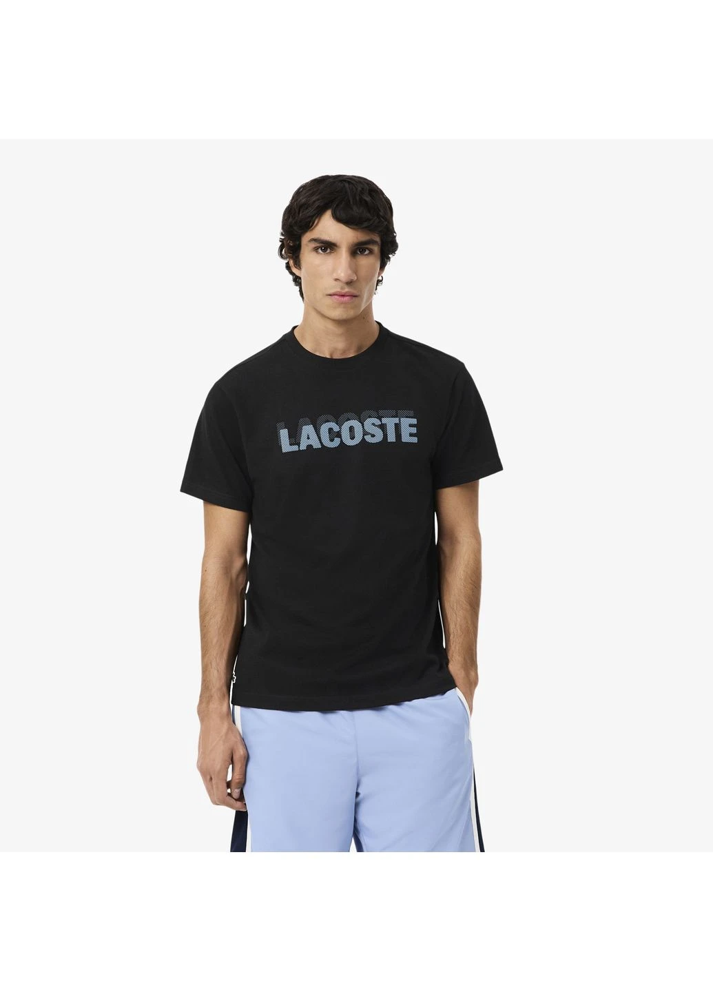 Чорна футболка Lacoste