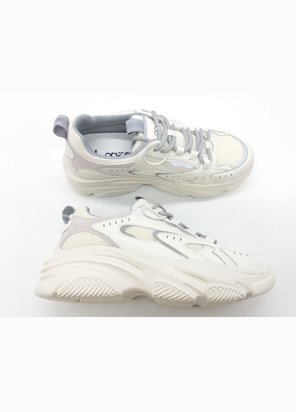 Білі всесезонні жіночі кросівки білі шкіряні l-11-8 23,5 см (р) Lonza