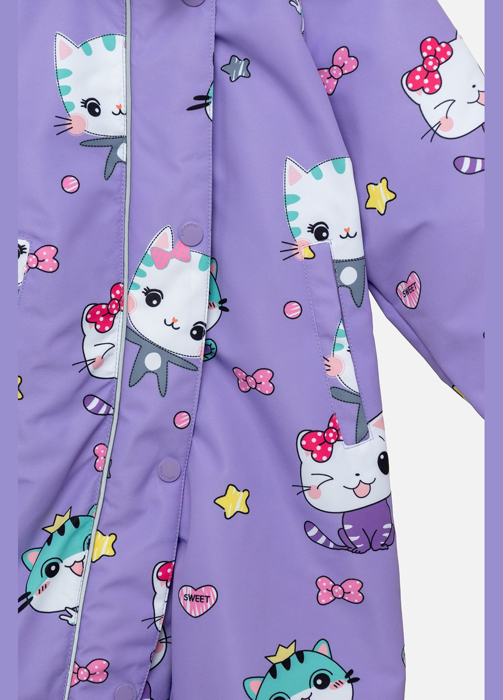 Комбінезон утеплений для дівчинки колір бузковий CB-00242554 BALLABIO (314910786)