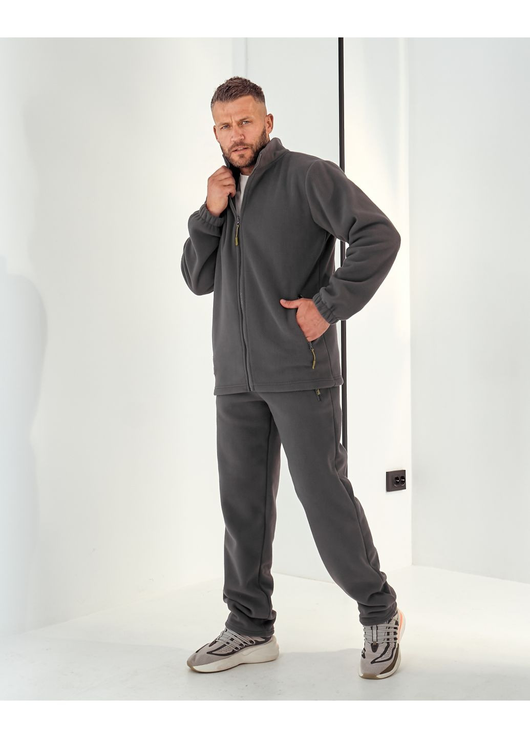 Эксклюзивный мужской флисовый костюм -Polar: стиль и тепло в одном Tailer (361948851)