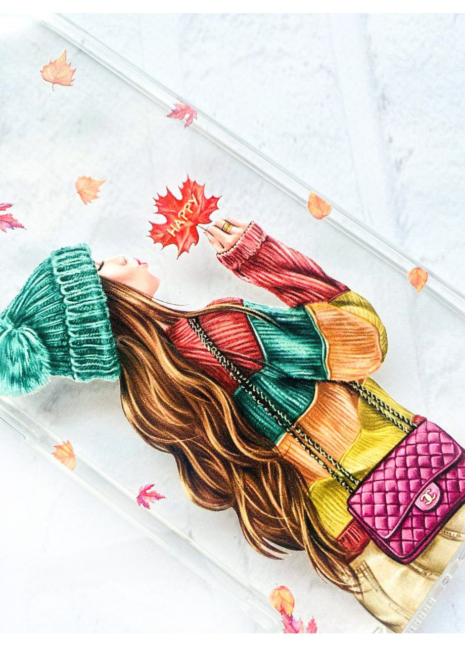 Чехол на iPhone 16 Pro Max Девушка с листьями (принт 221) Creative (355404996)