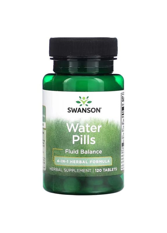 Контроль водного балансу Water Pills, 120 Tablets Swanson (317406035)