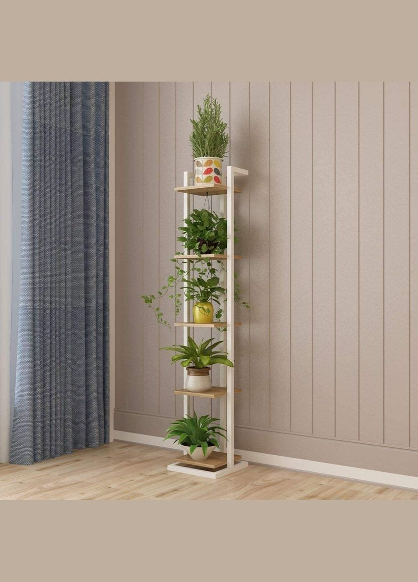 Подставка для цветов из дерева Шанцелярия 5 зефир-бланже (ЦВТ-51032001) No Brand (328227036)