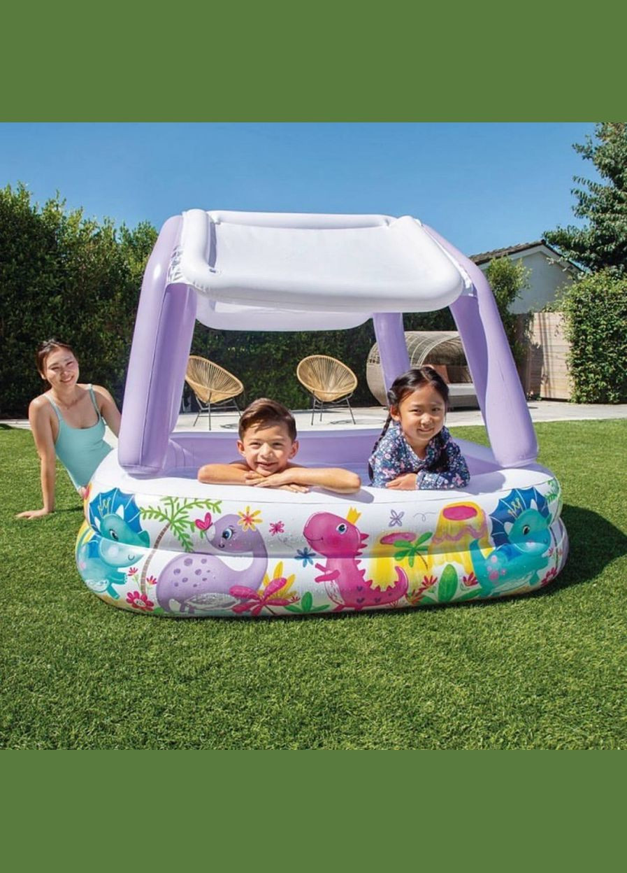 Дитячий ігровий басейн із зємним дахом 57470 NP на 282 літра Intex (327797162)