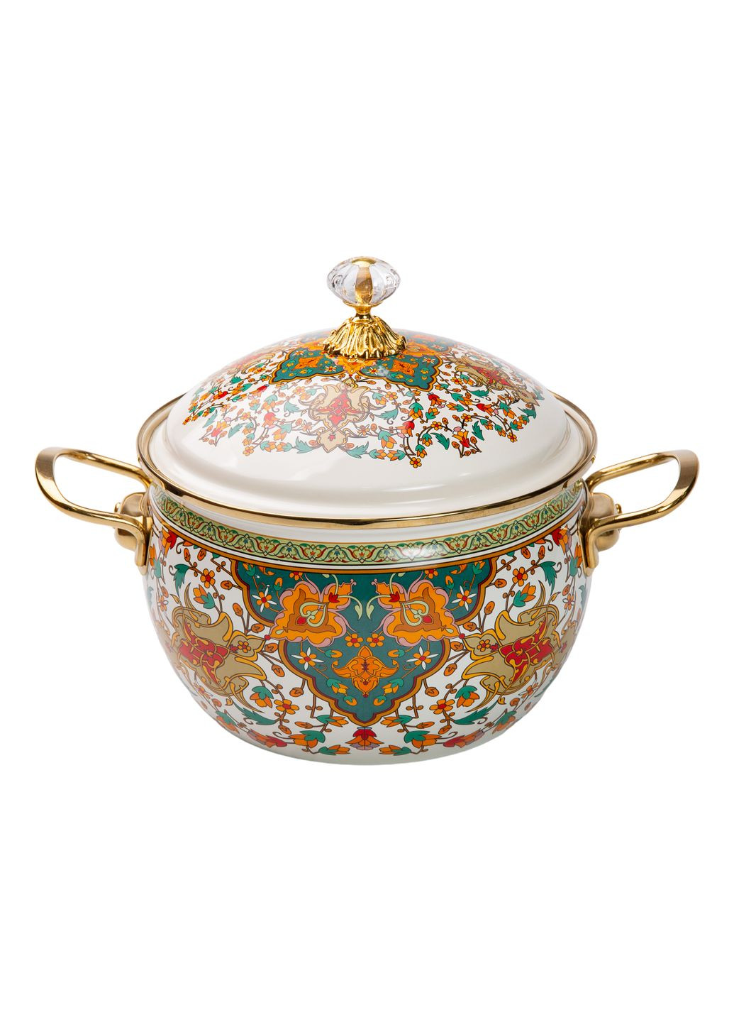 Кастрюля эмалированная 4 л в восточном стиле Yiwu HP-2-115 No Brand (360481751)