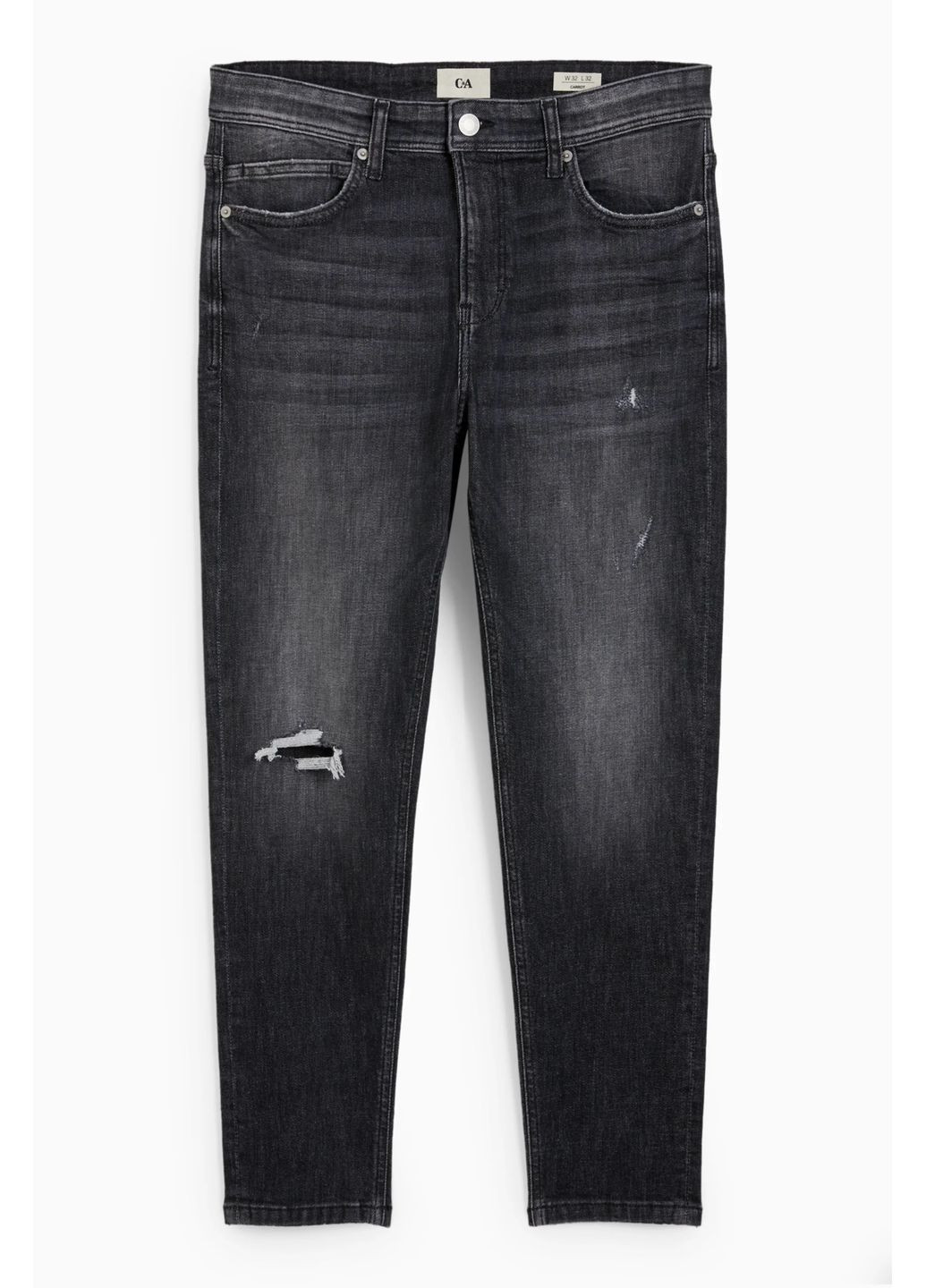 Серые демисезонные джинсы carrot C&A