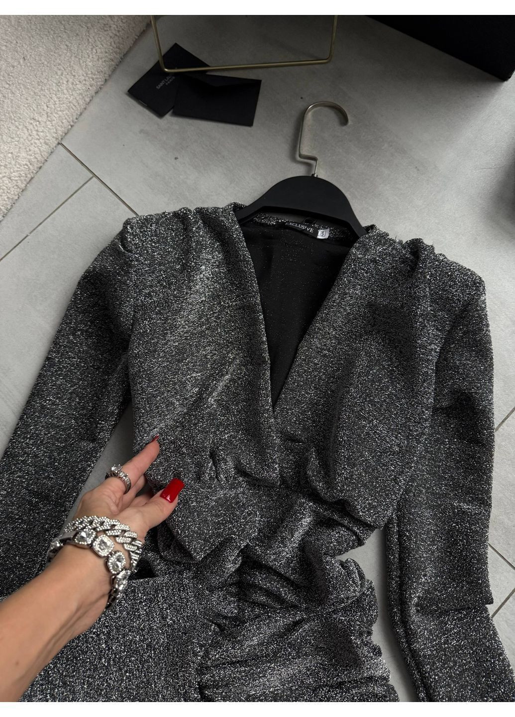 Черное праздничный, повседневный, вечернее, кэжуал женское платье силуэтная No Brand однотонное