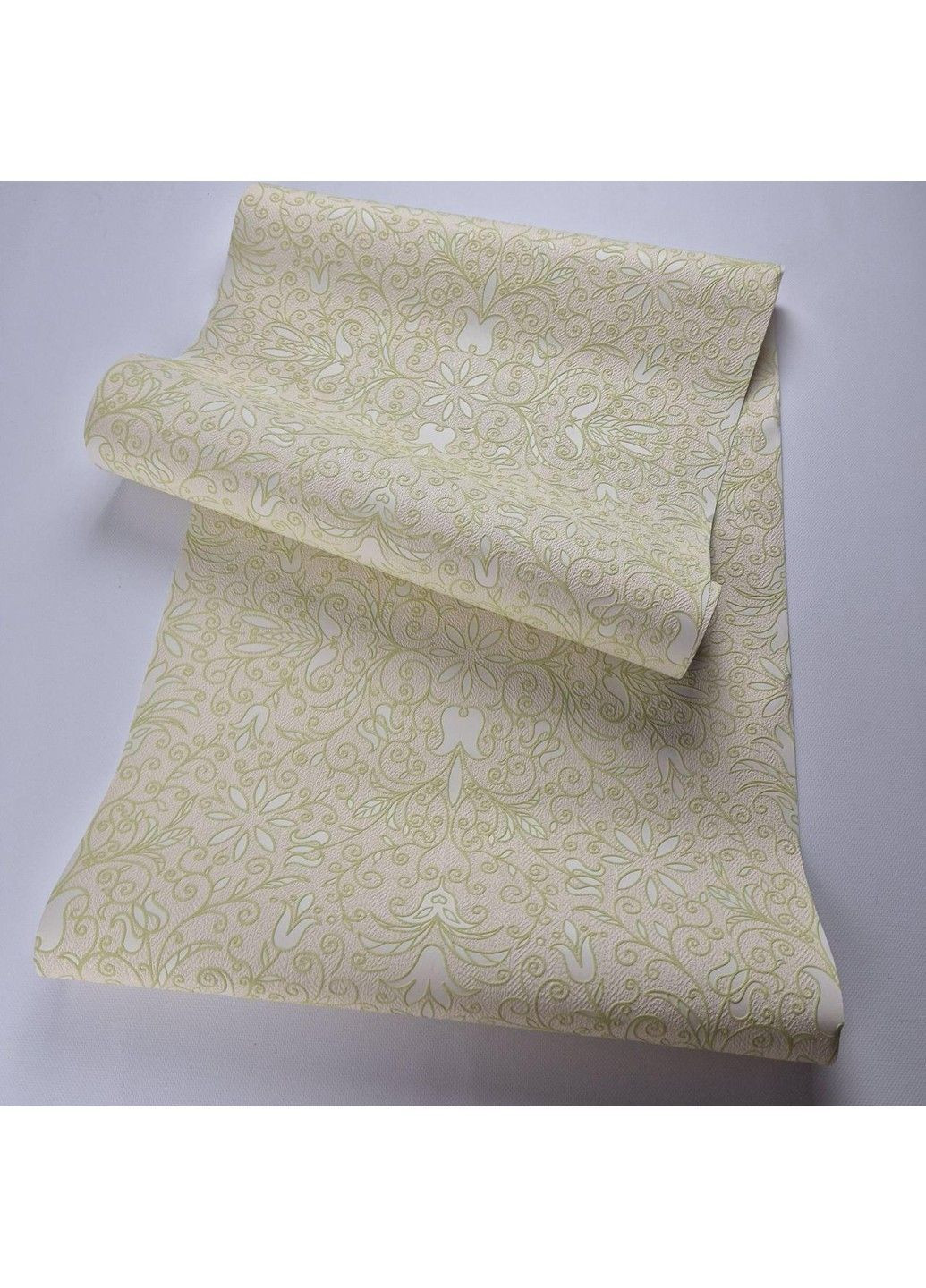 Обои винил на флизелине 0.53 × 10.05 м 57112, бежево-салатовые для спальни, гостиной, кухни MARBURG (368895705)