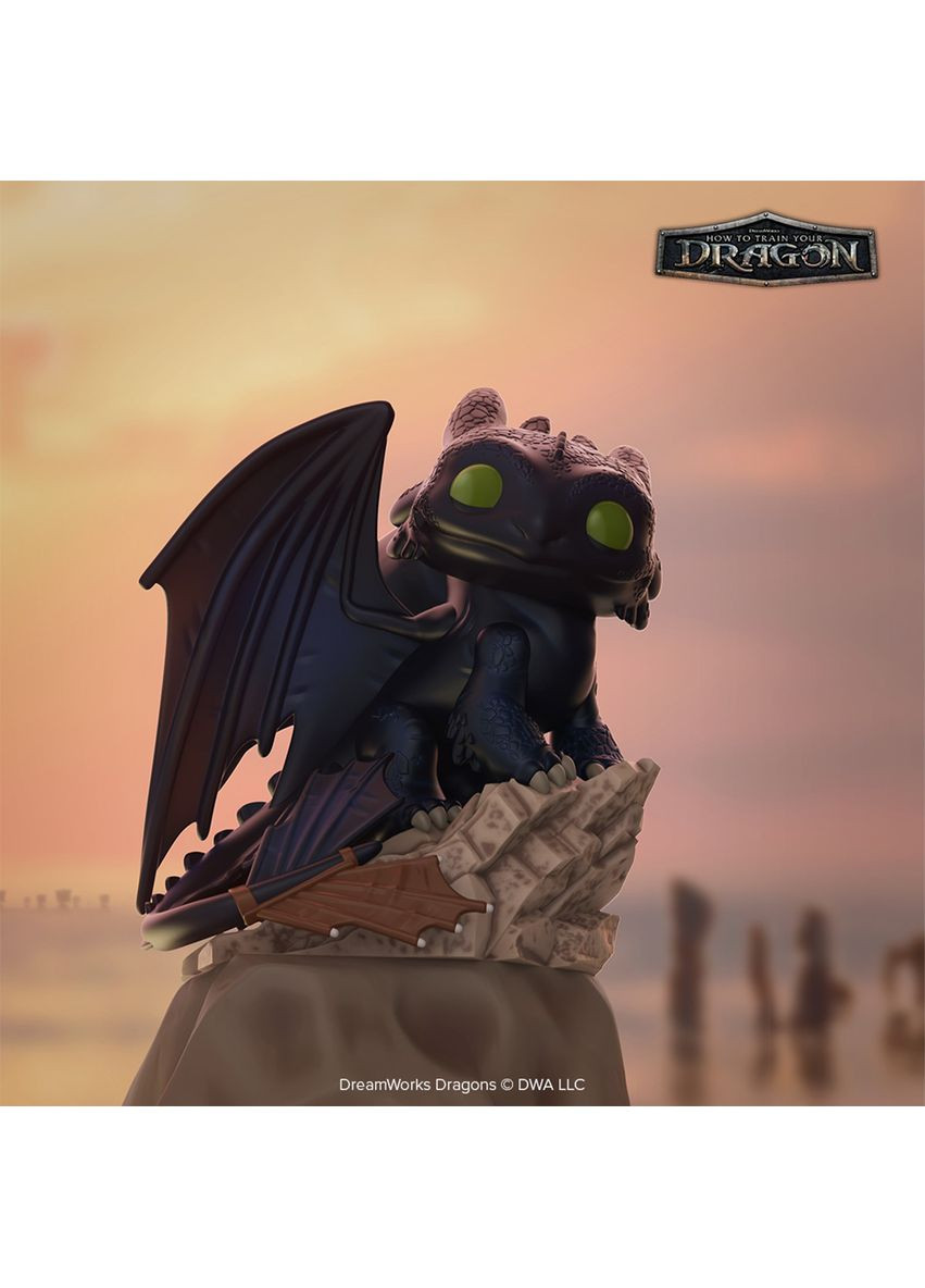 Ігрова фігурка POP! серії Як приборкати дракона — Беззубик на скелі (86140) Funko (370671356)