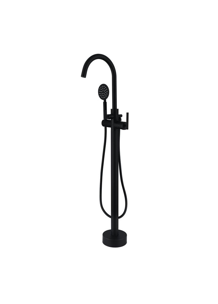 Напольный смеситель для ванны EKO19A01-BLACK, нержавеющая сталь, черный Wezer (275335756)