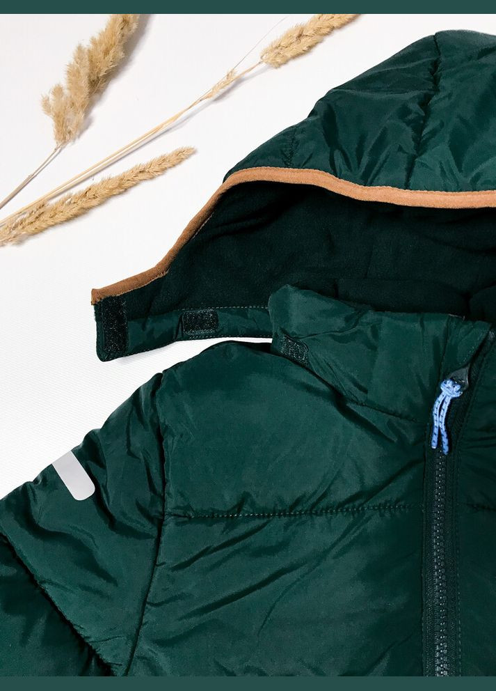 Зелена зимова куртка 110-116 см зелений артикул л236 H&M