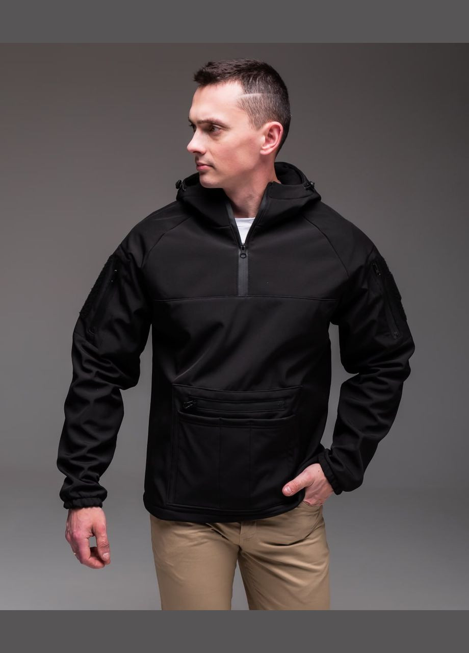 Чорна демісезонна вітровка No Brand