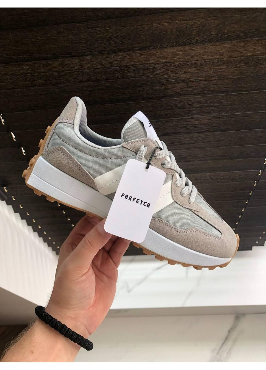 Сірі Осінні кросівки чоловічі new balance 327 ivory grey нью беланс 327 No Brand