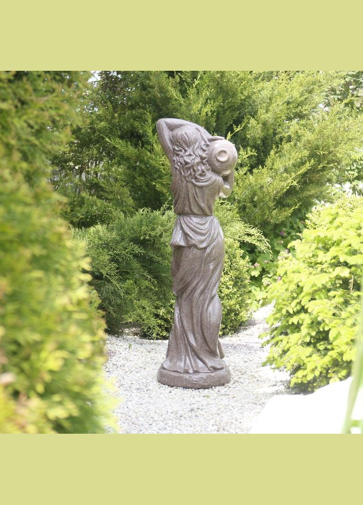 Садовая скульптура Дама с кувшином красный гранит 84х23х29 см (ССПГ008841) Гранд Презент (285720648)